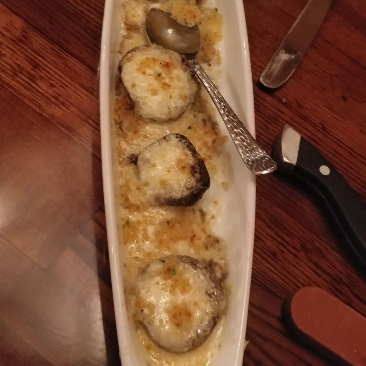 White Cheddar Stuffed Mushrooms