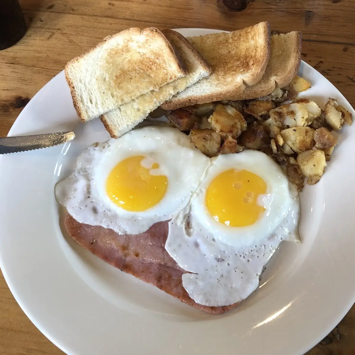 Ham Steak & Eggs
