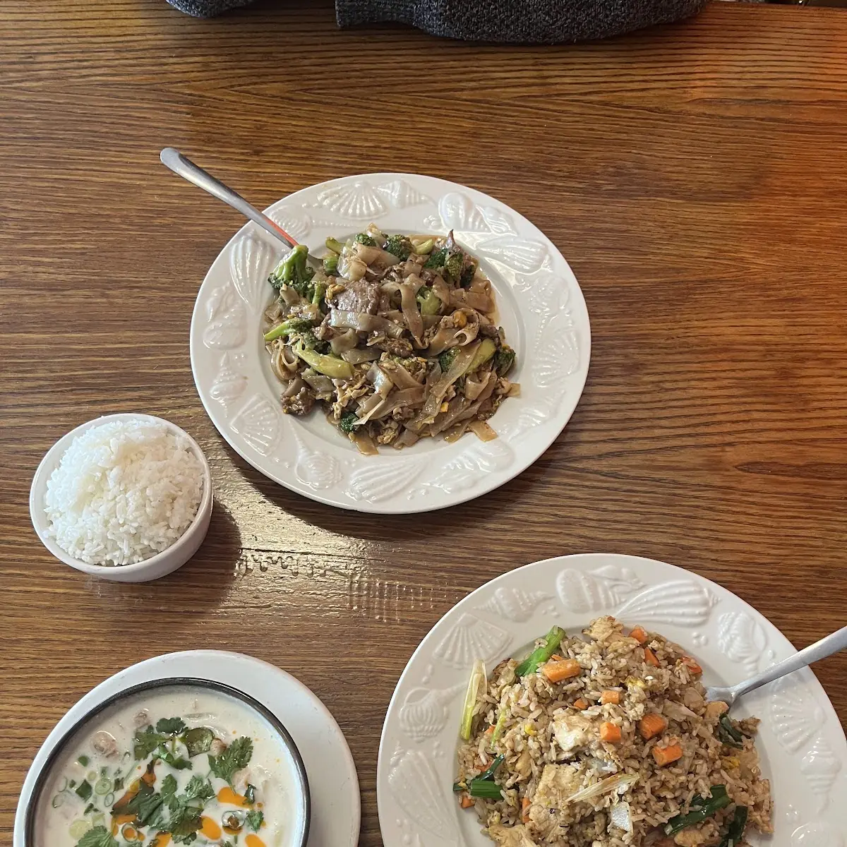 Tom Kha Gai Basil Fried Rice Pad Thai