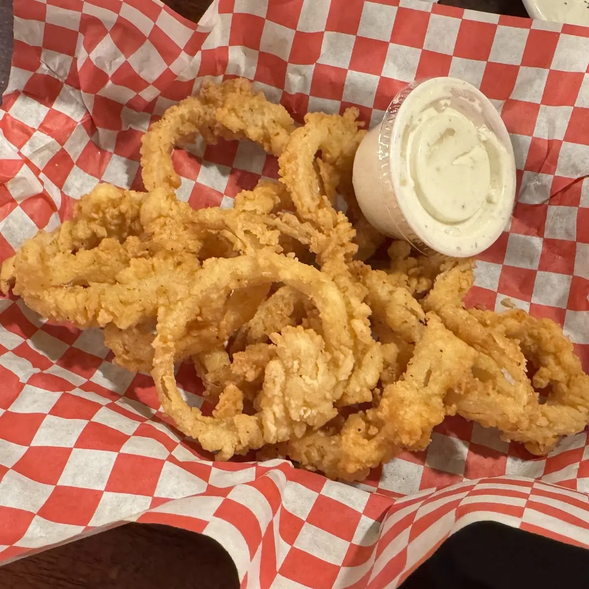 Bourbon Battered Onion Rings