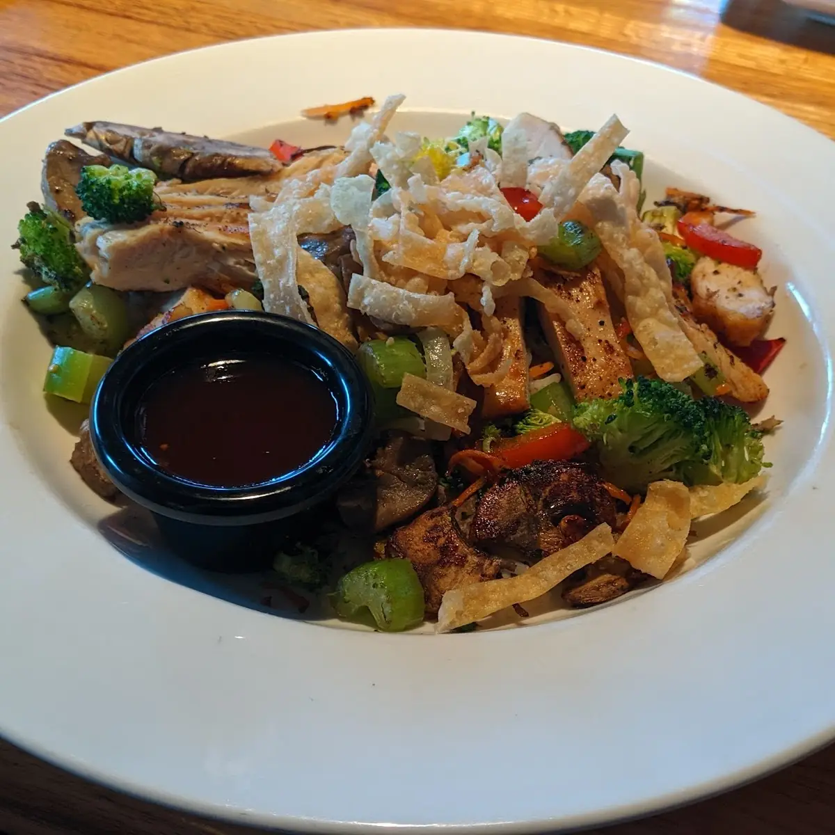 Stir Fried Chicken Wonton