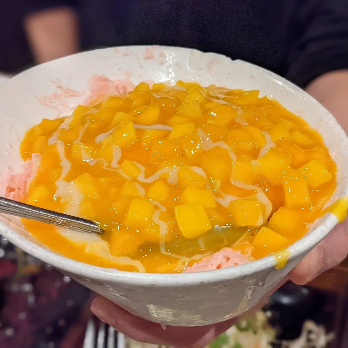 Mango Snow Ice Fresh Mango Sauce on Top