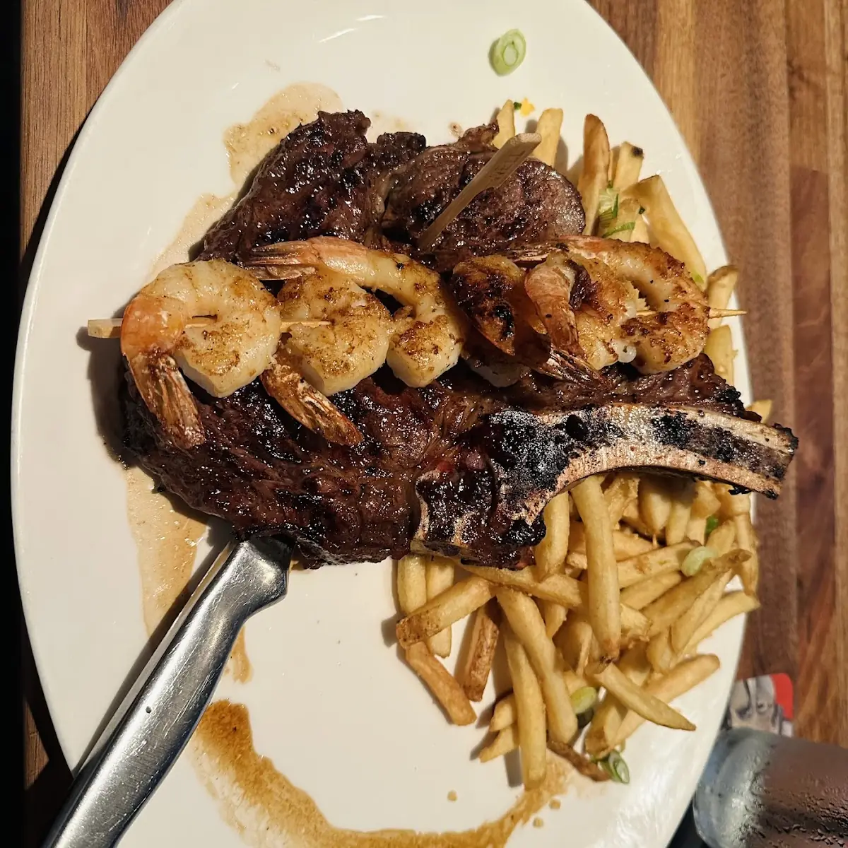 Rib Eye & Shrimp