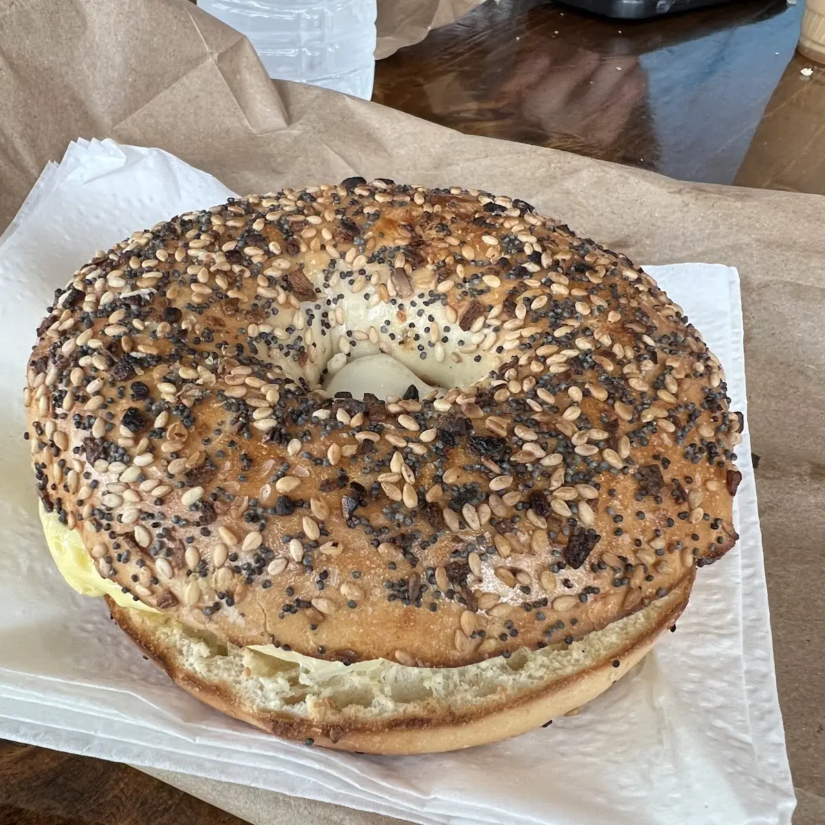 Bagel with Cream Cheese or Peanut Butter