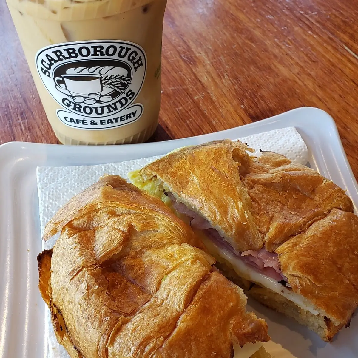 Ham Egg and Cheese Croissant