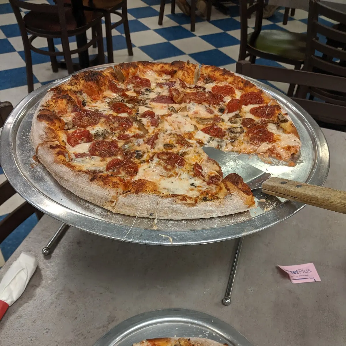 Pepperoni Salami Mushroom Pizza