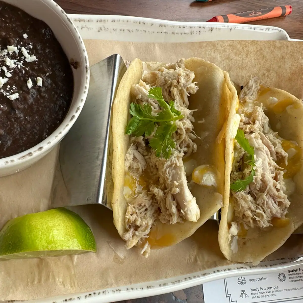 Kids Meal Chicken Tacos
