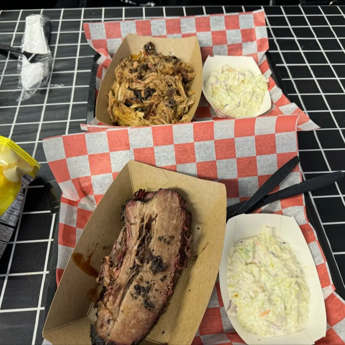 Pulled Pork and Smoked Brisket