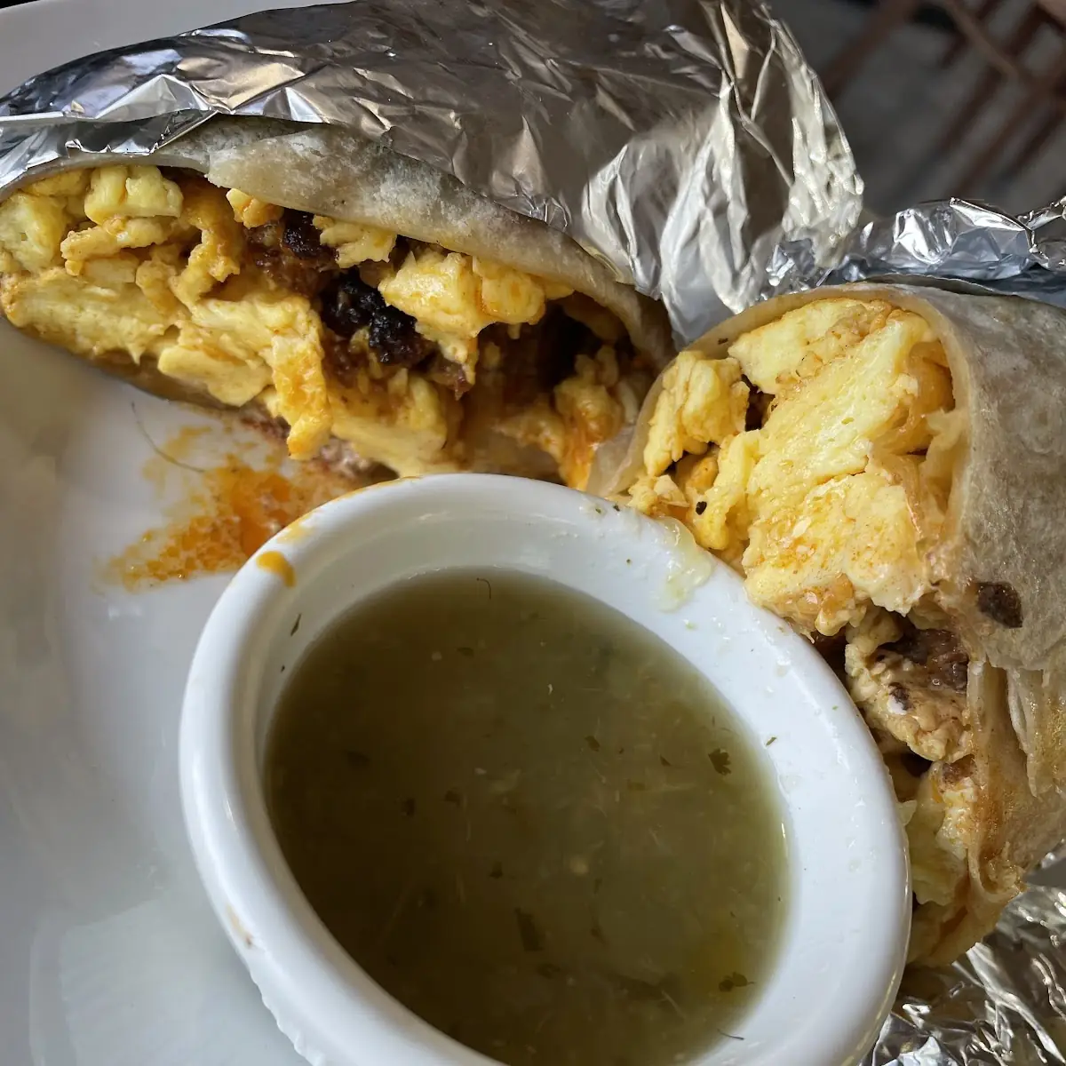 Breakfast Burrito with Chorizo