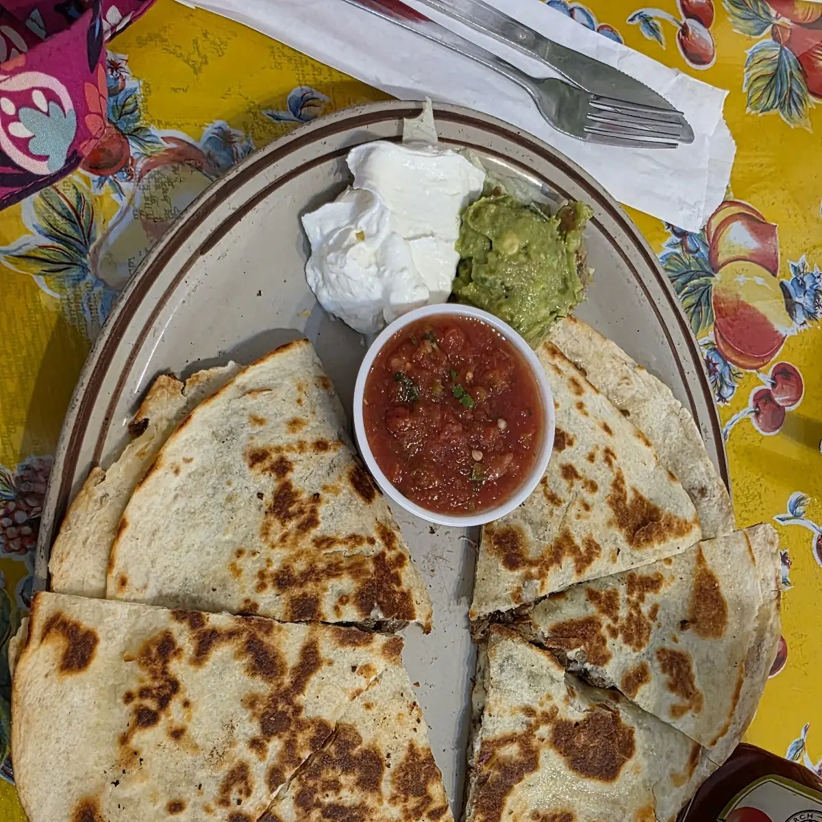 Shrimp Azteca Quesadilla