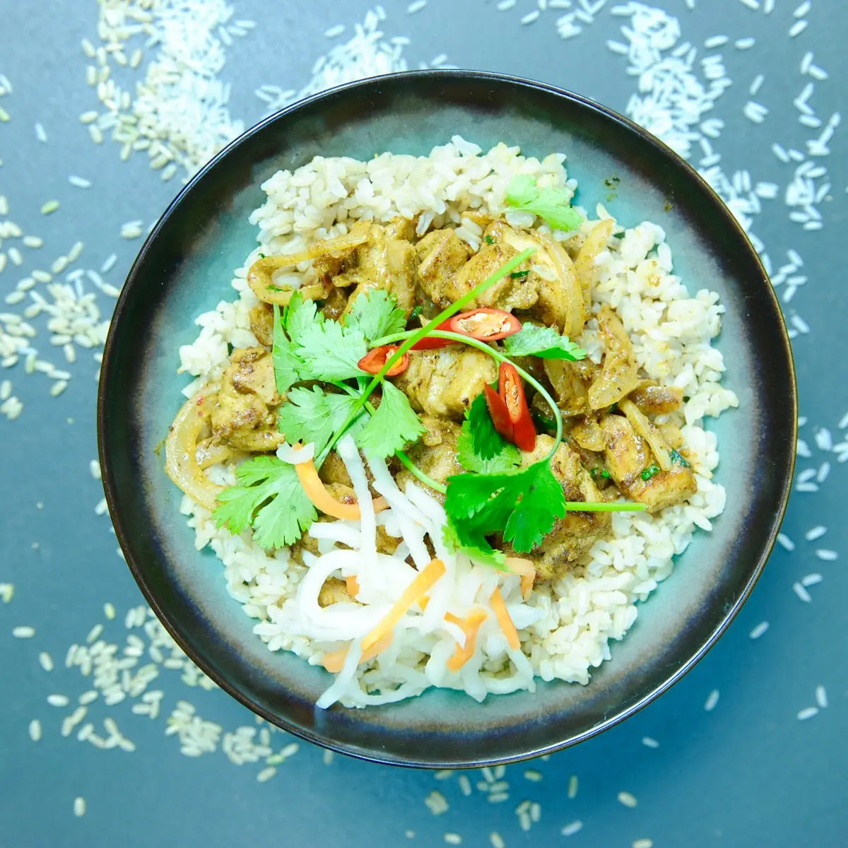 Curry Chicken Rice Bowl