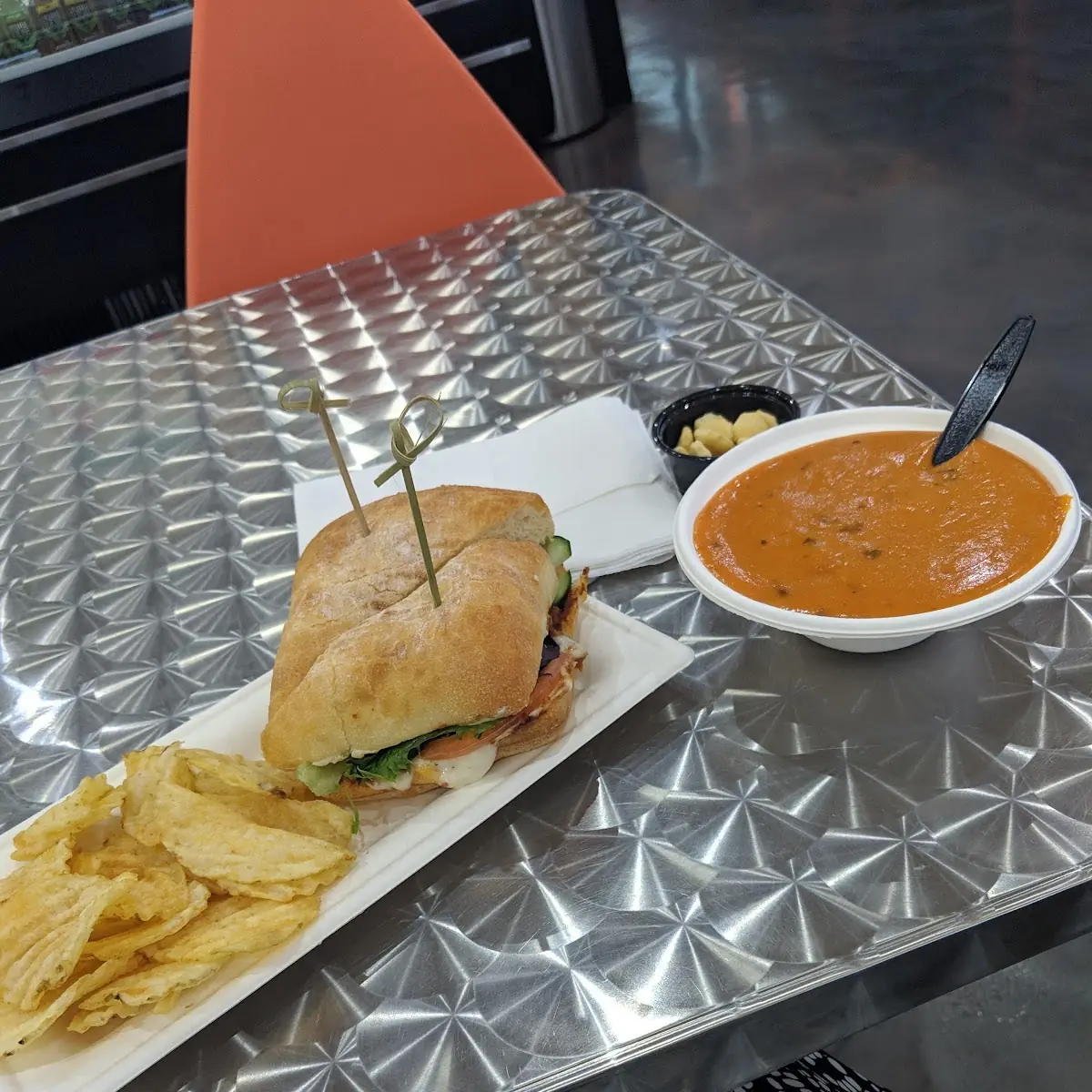 Red Pepper Gouda Soup