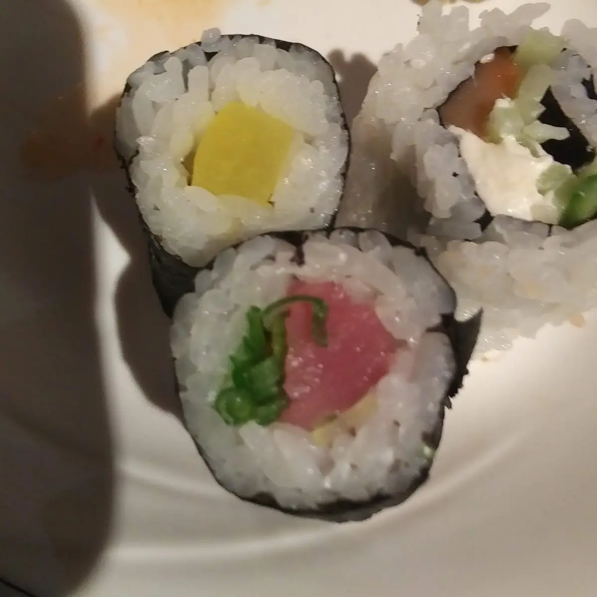 Tuna and Scallion Roll Philly Roll Pickled Radish Roll