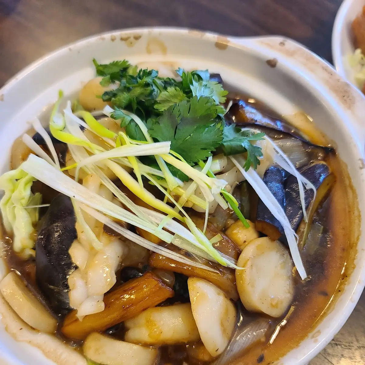 Eggplant with Seafood in a Black Bean Sauce
