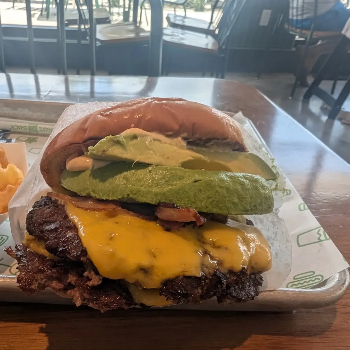 Avocado Bacon Double Cheeseburger