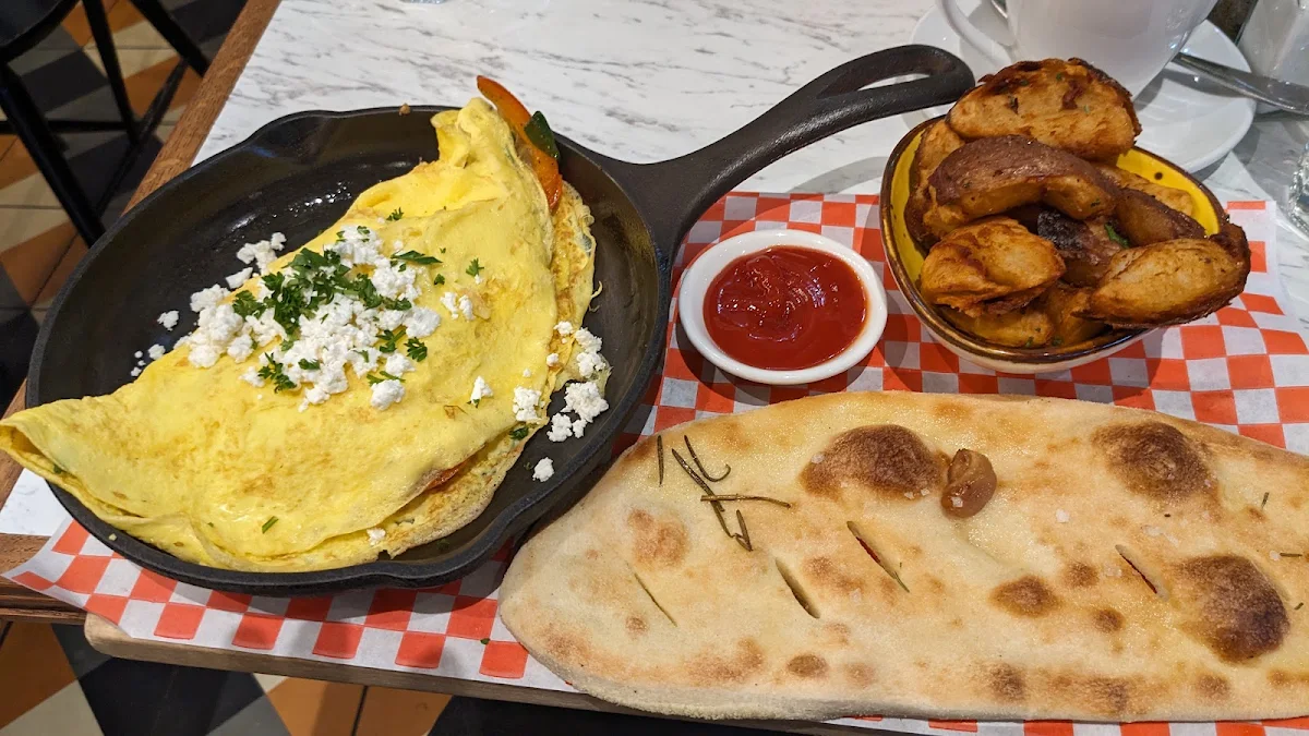 Mediterranean Omelette, Cafe Landwer