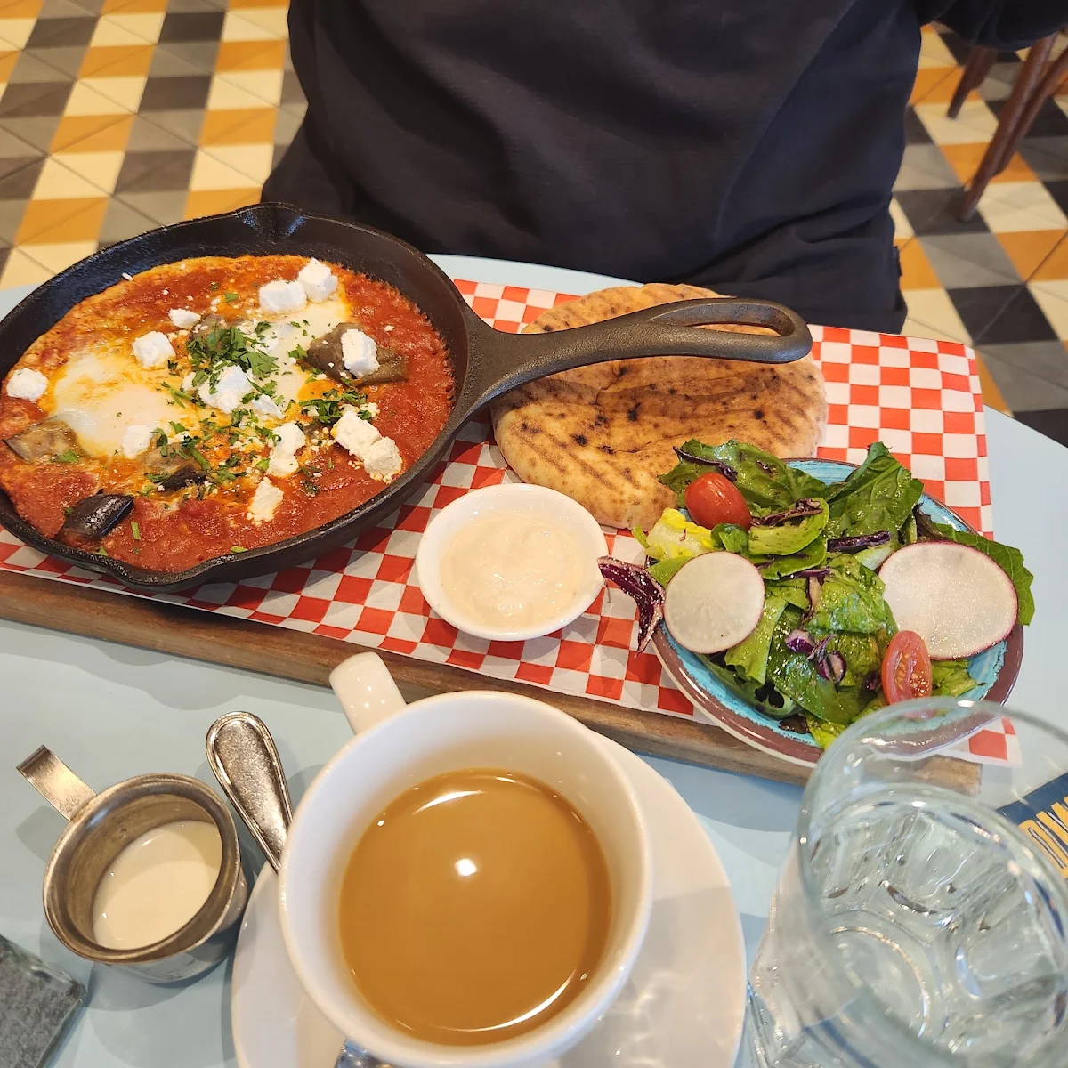 Mediterranean Shakshuka, Cafe Landwer