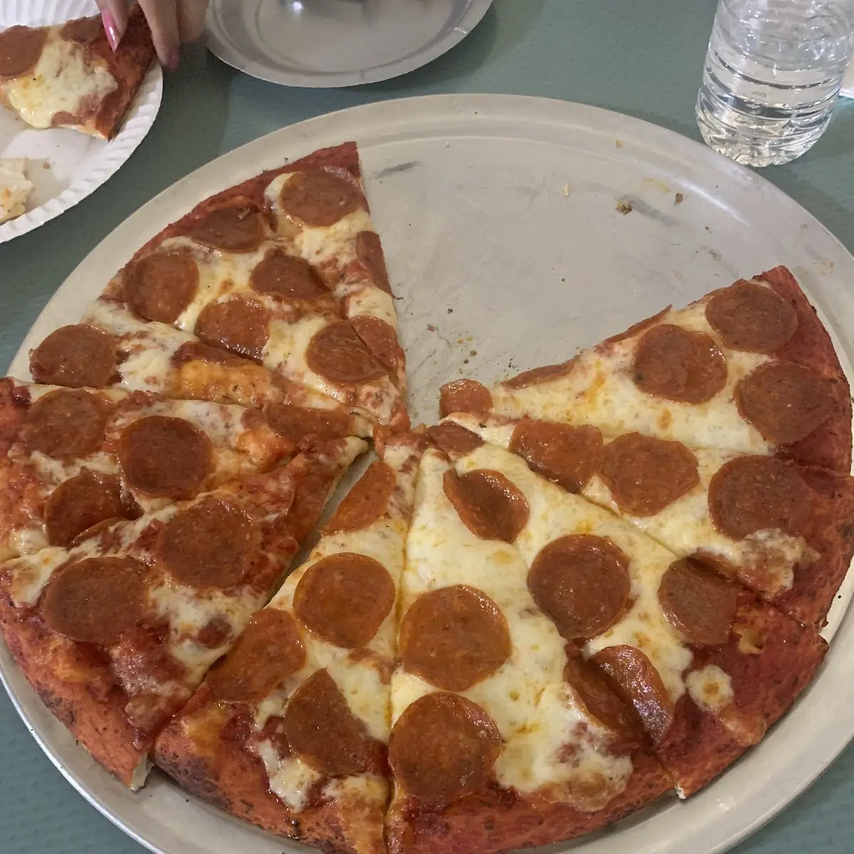 Large Pepperoni Pizza Minus One Slice