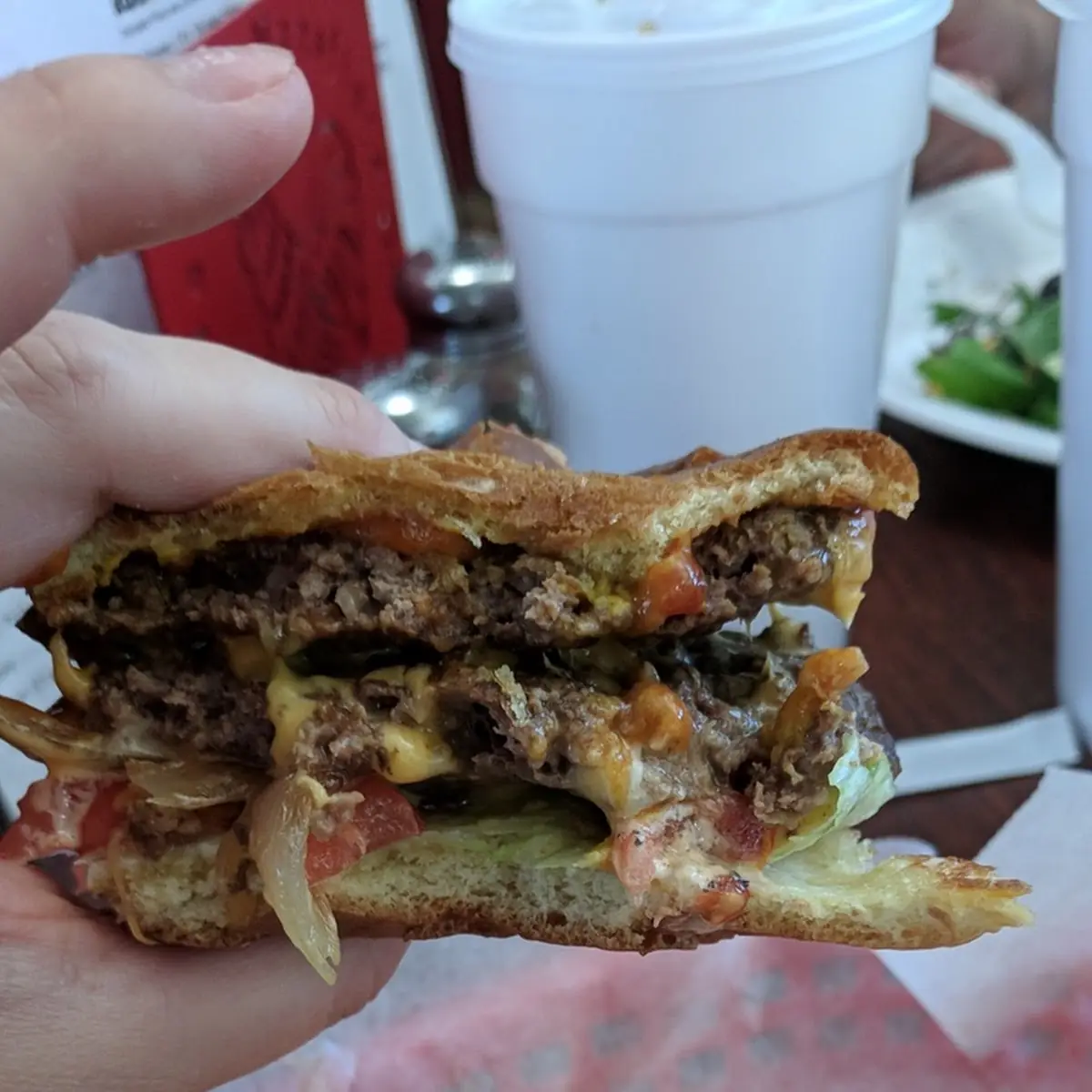 Double Cheeseburger and Fries