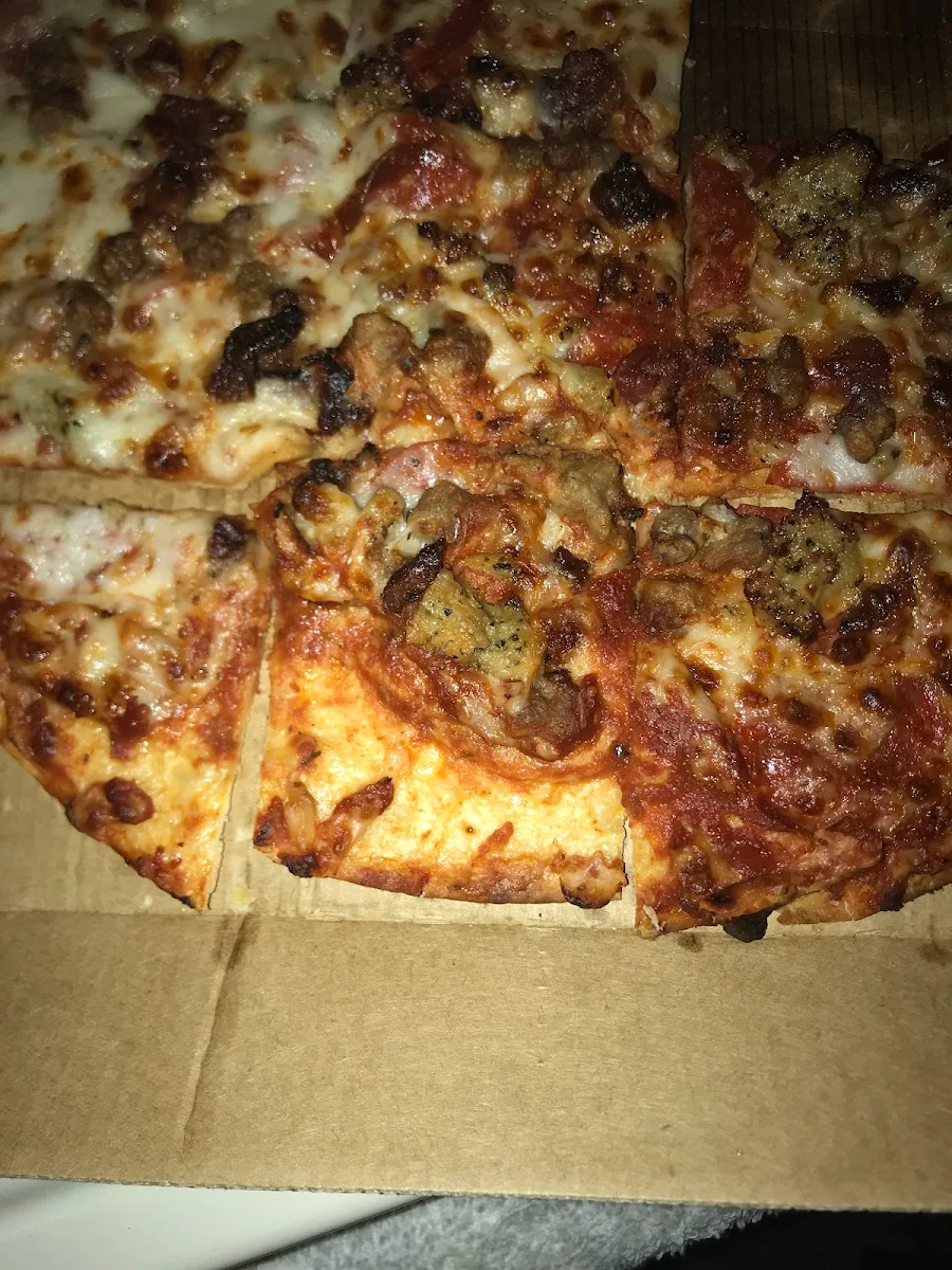 Thin Crust Meat Lovers Pizza