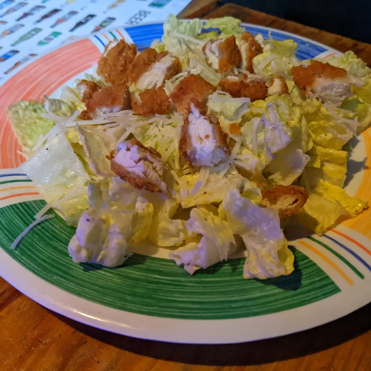 Chicken Tender Ceasar Salad