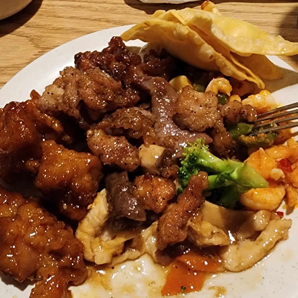 Black Pepper Chicken and Orange Chicken