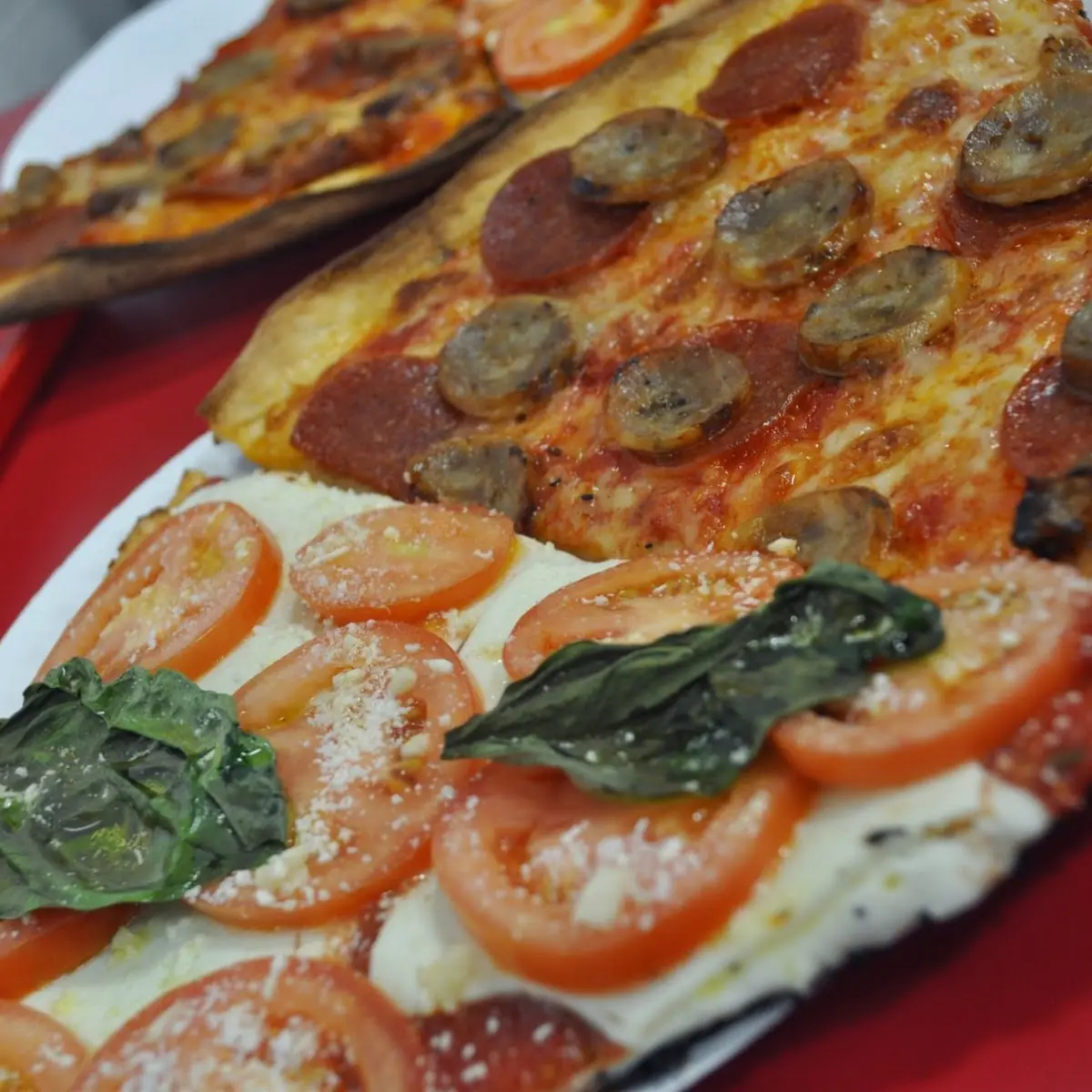 Sausage and Pepperoni Pizza Slice