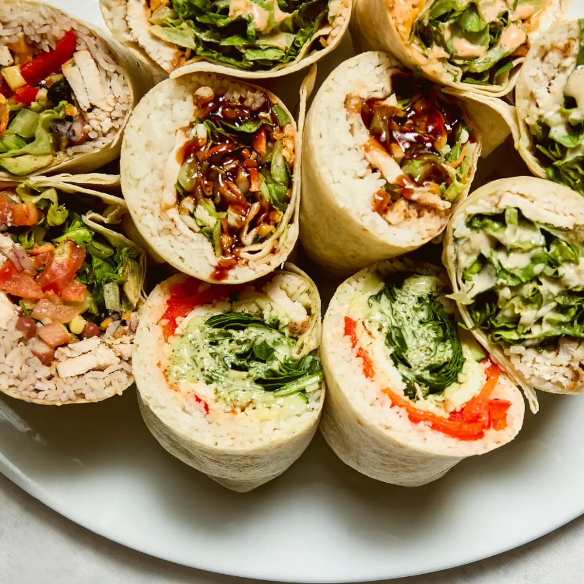 Veggie Wrap with Feta Cheese