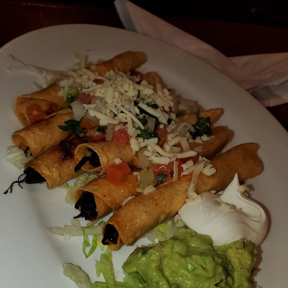 Chicken Taquitos and Sshredded Beef Flautas