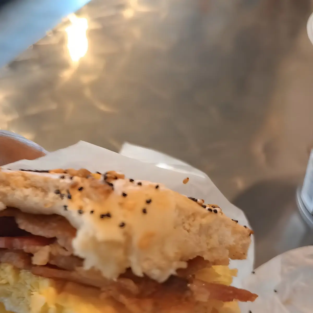 Everything Bagels with Bacon and Eggs