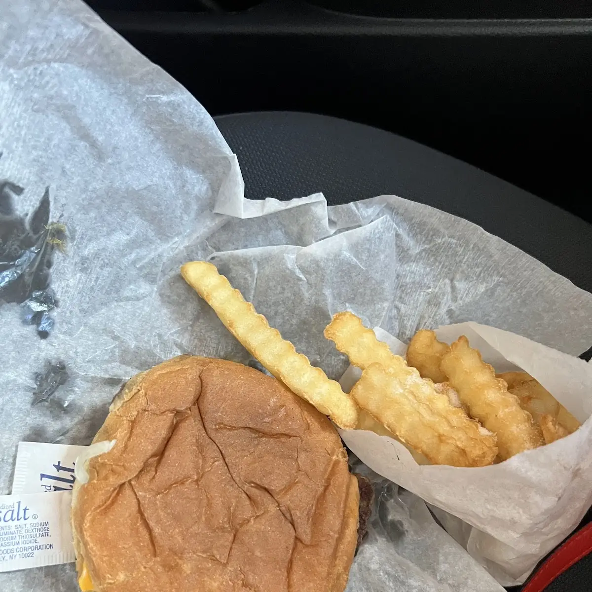 Cheese Burger and Fries