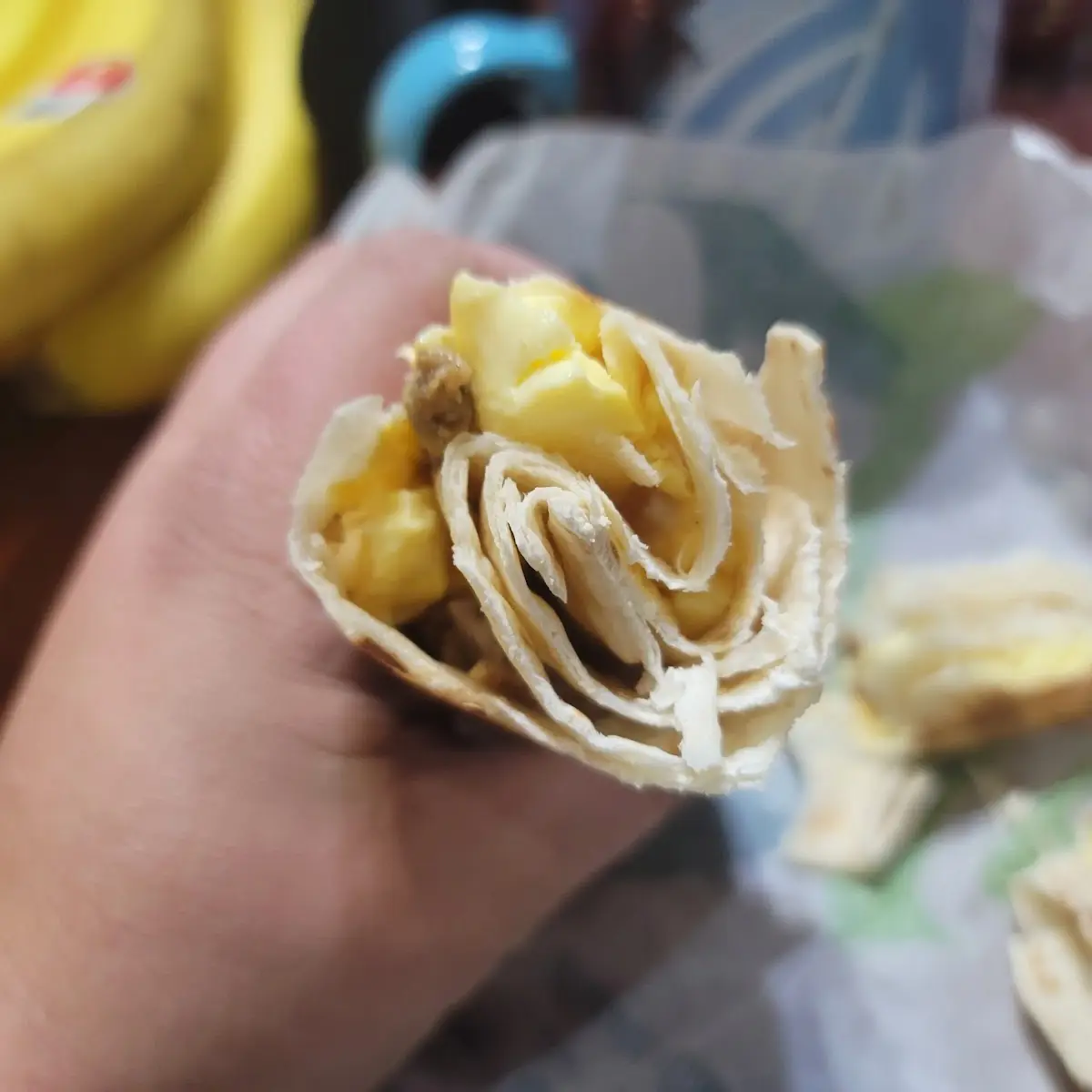 Sausage Grilled Breakfast Burrito
