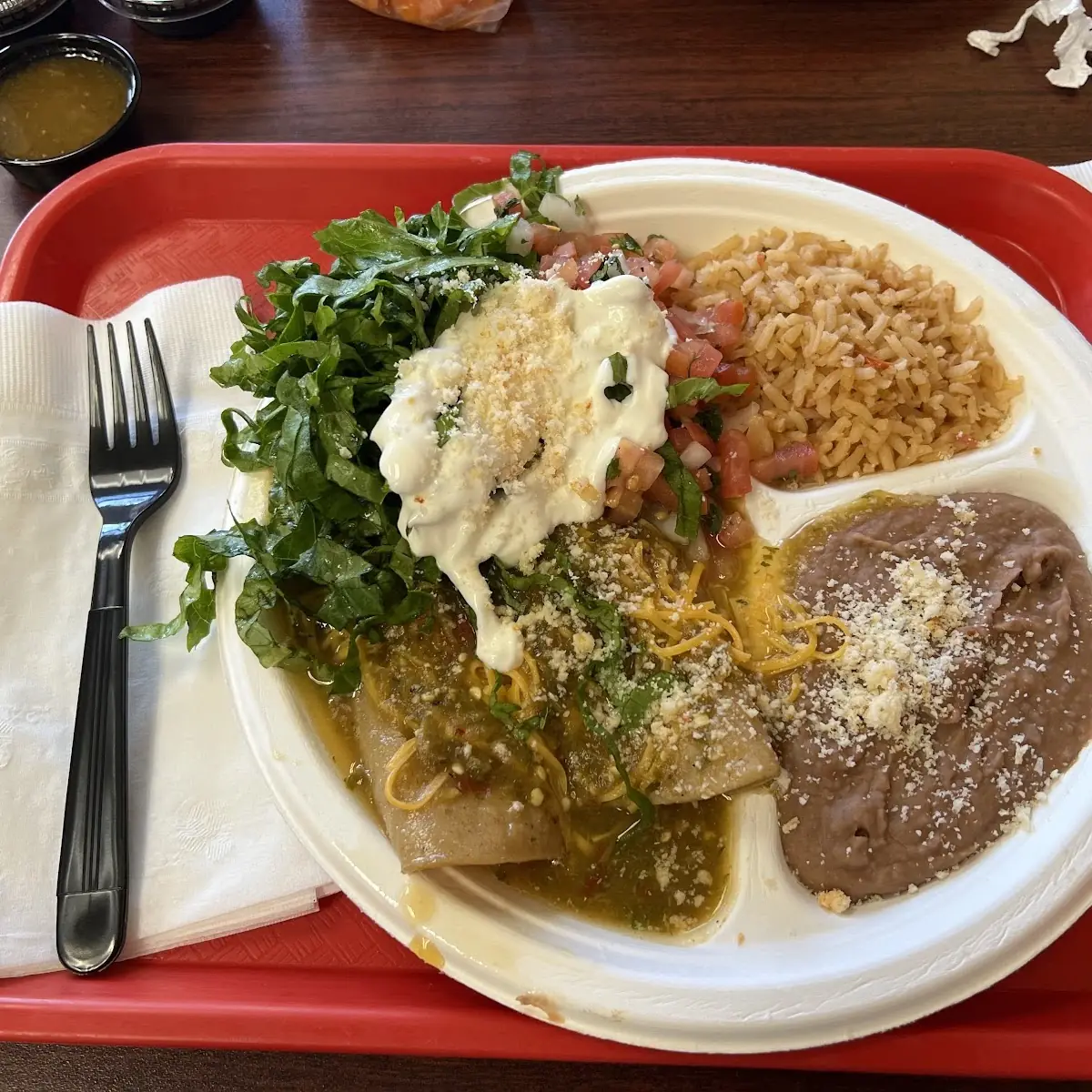 Enchiladas Verdes De Pollo