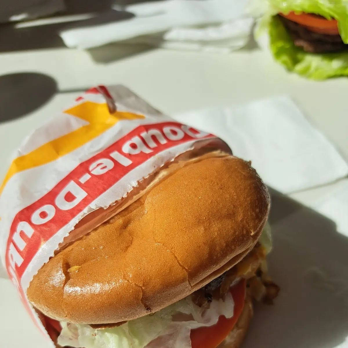 Double Double with Grilled Onions