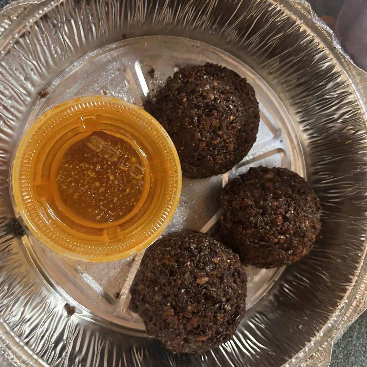 Falafels Balls with Hot Sauce