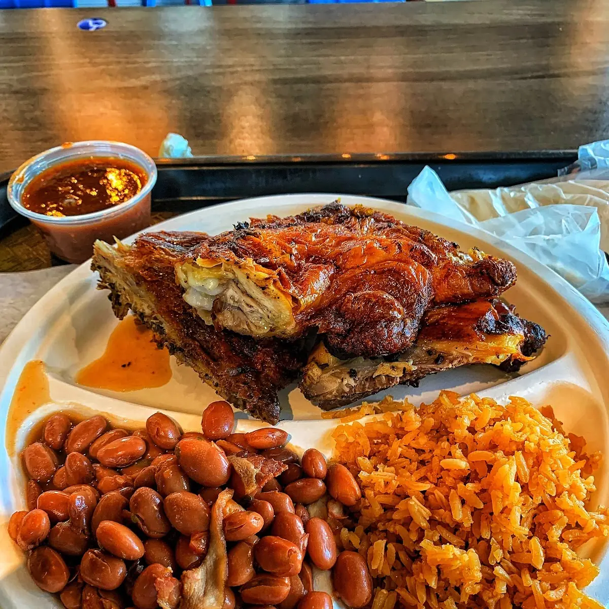Grilled Chicken Rice & Beans