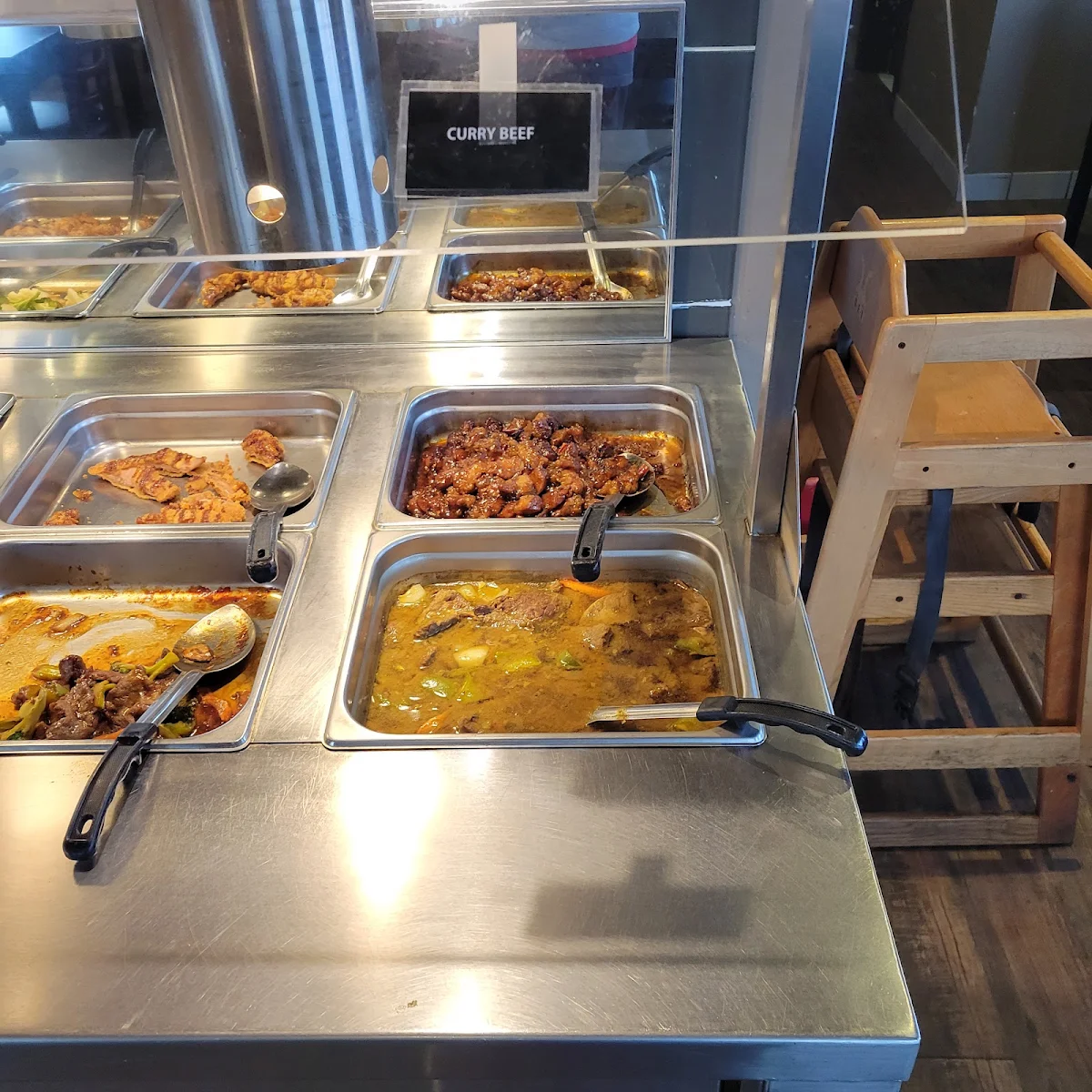 Curry Beef, Royal Wok Buffet