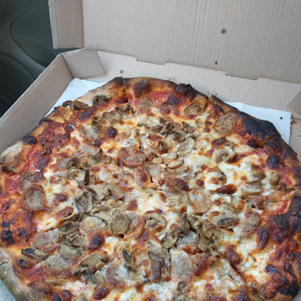 Mushroom and Extra Cheese Pizza