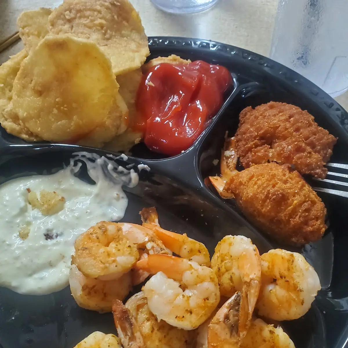 Grilled Shrimp Potato Rounds