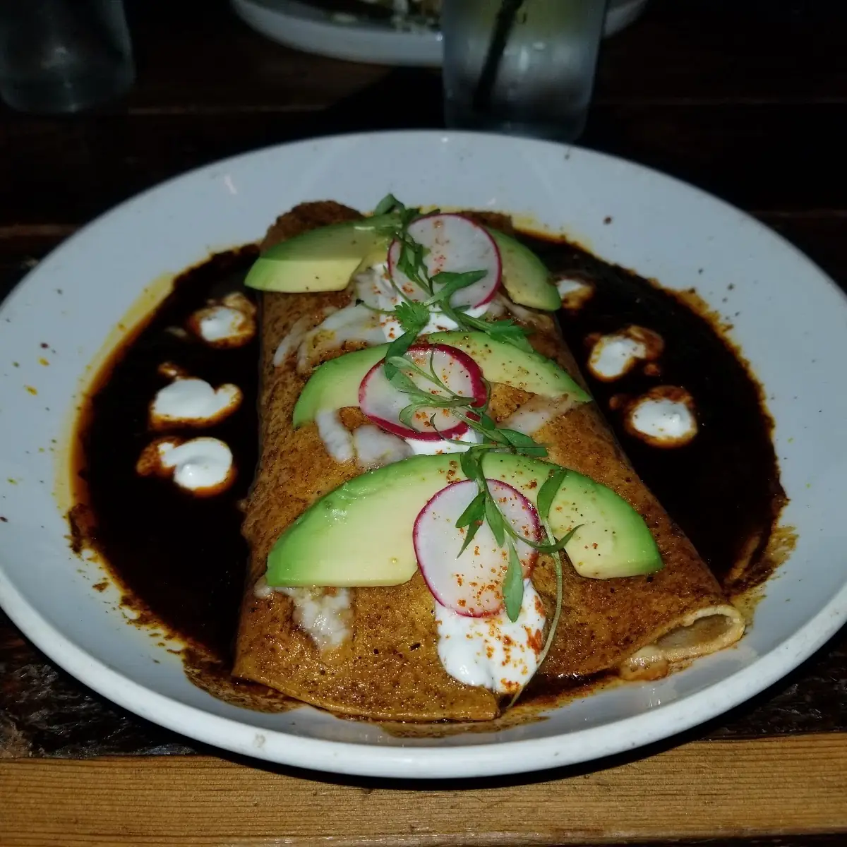 Short Rib Mole Enchiladas