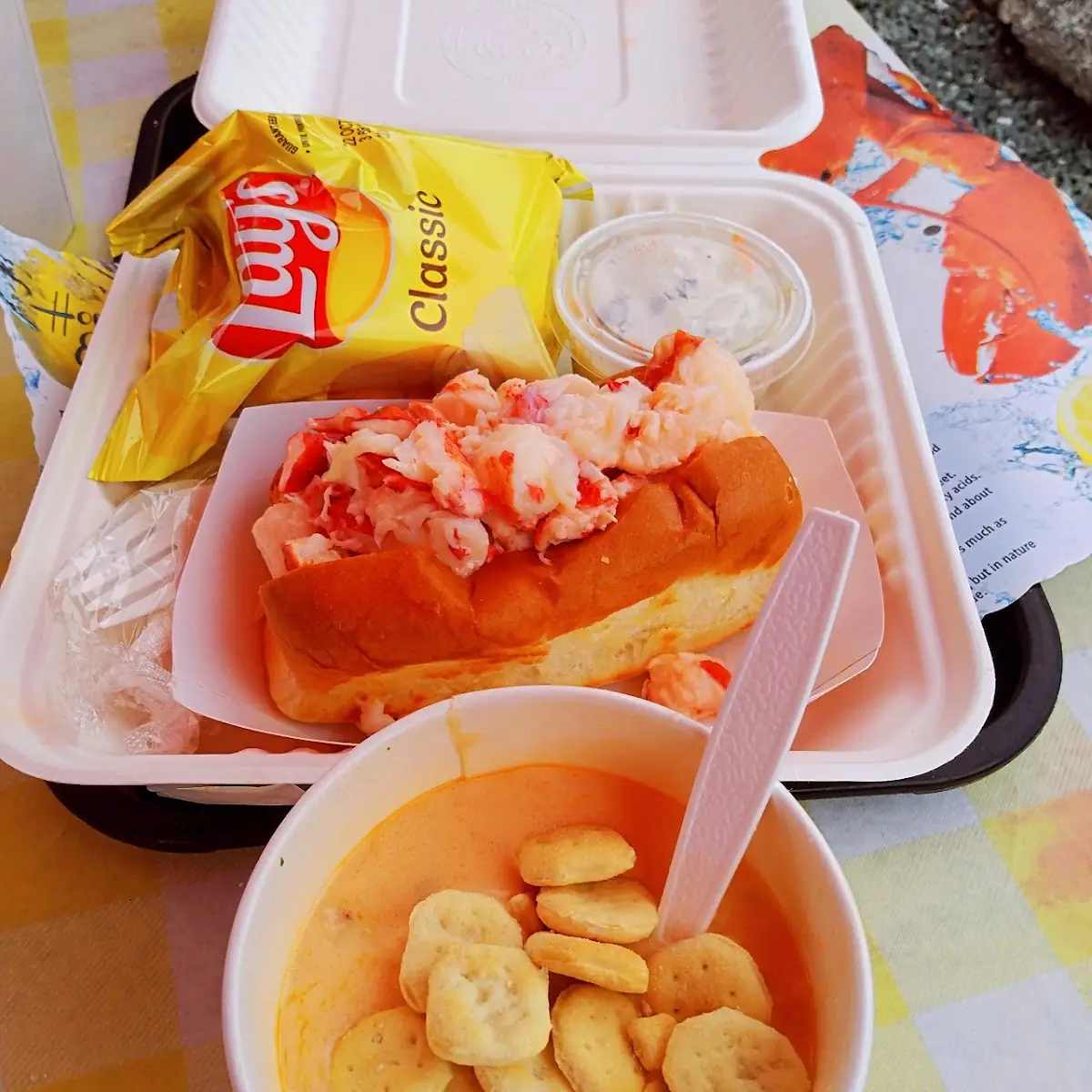 Lobster Roll and Lobster Bisque