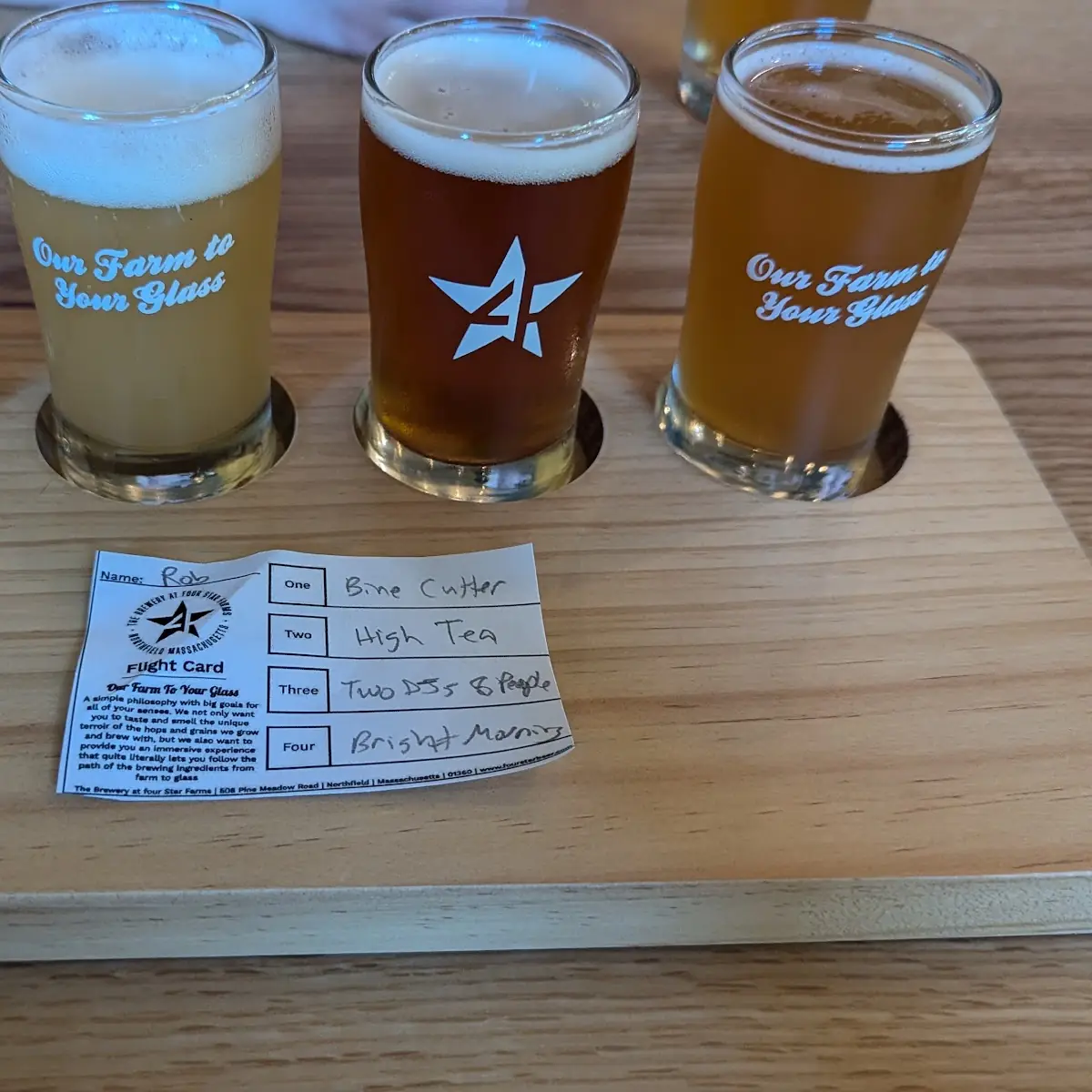 Four Beer Flight