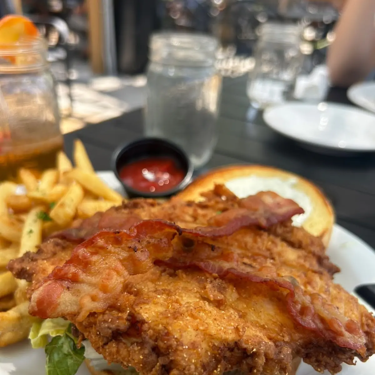Fried Chicken Sandwich with Fries