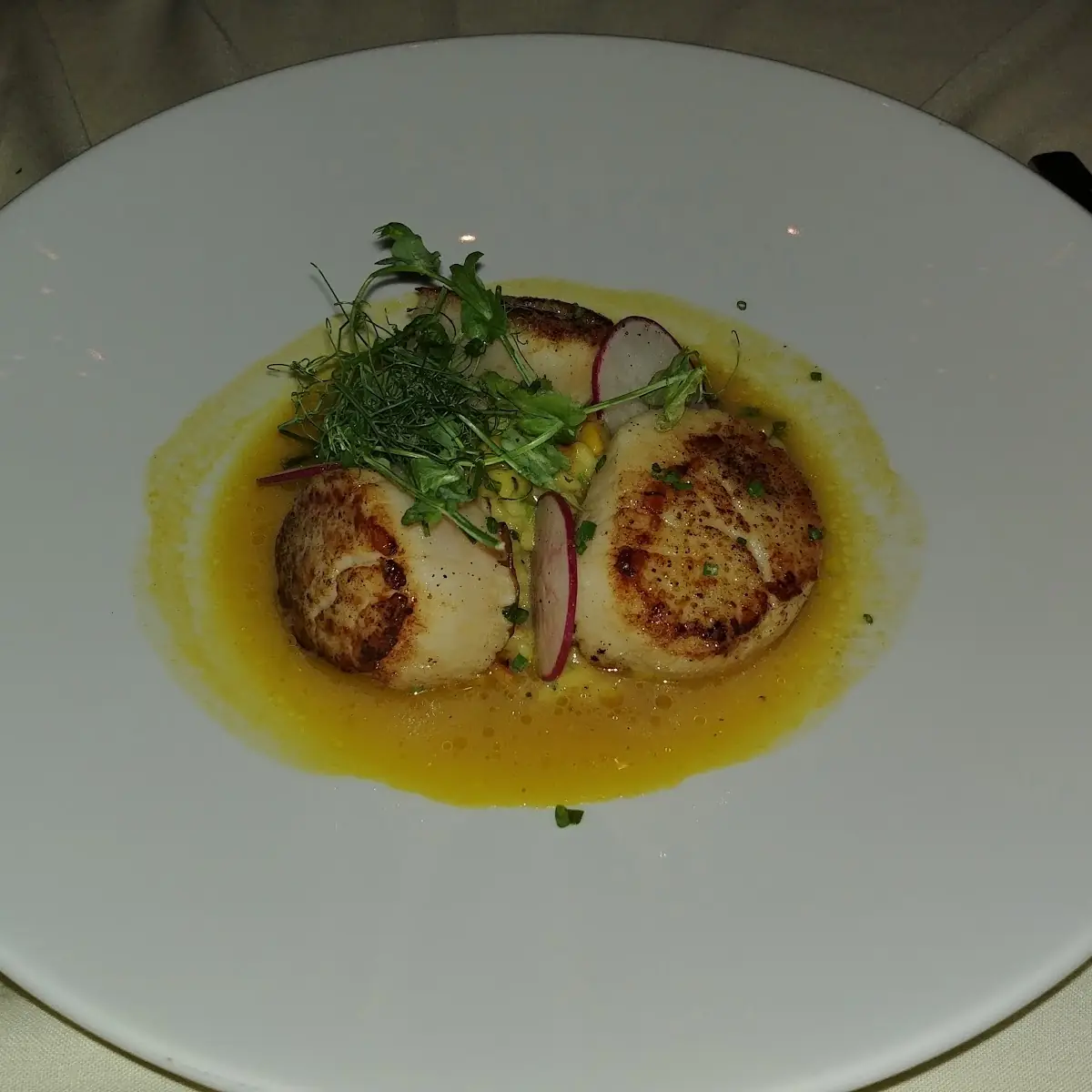 Cast Iron Seared Diver Scallop