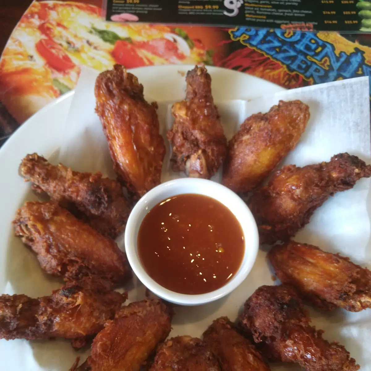 Fried Chicken Wings with Mango Sauce