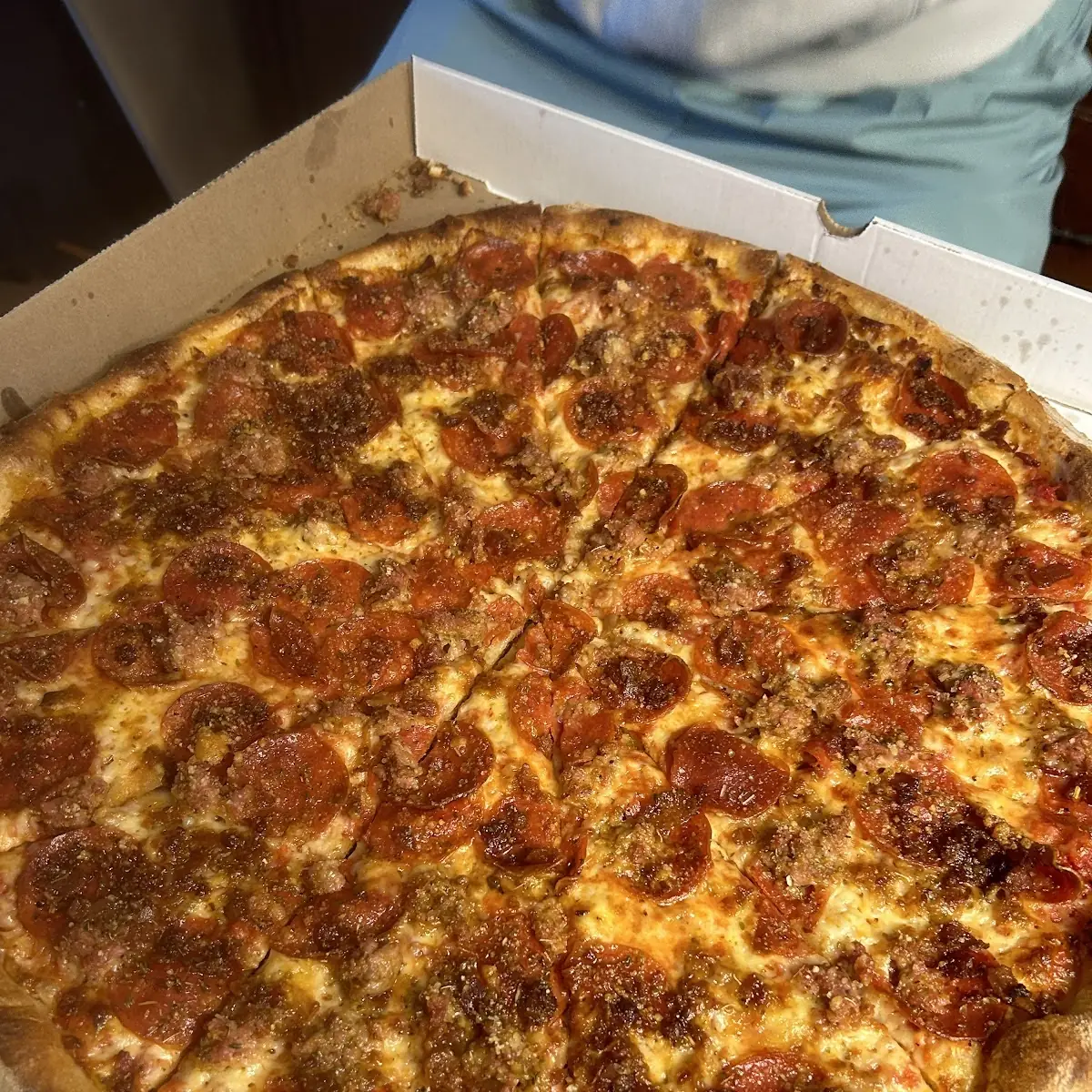 Large Pepperoni and Sausage Pizza