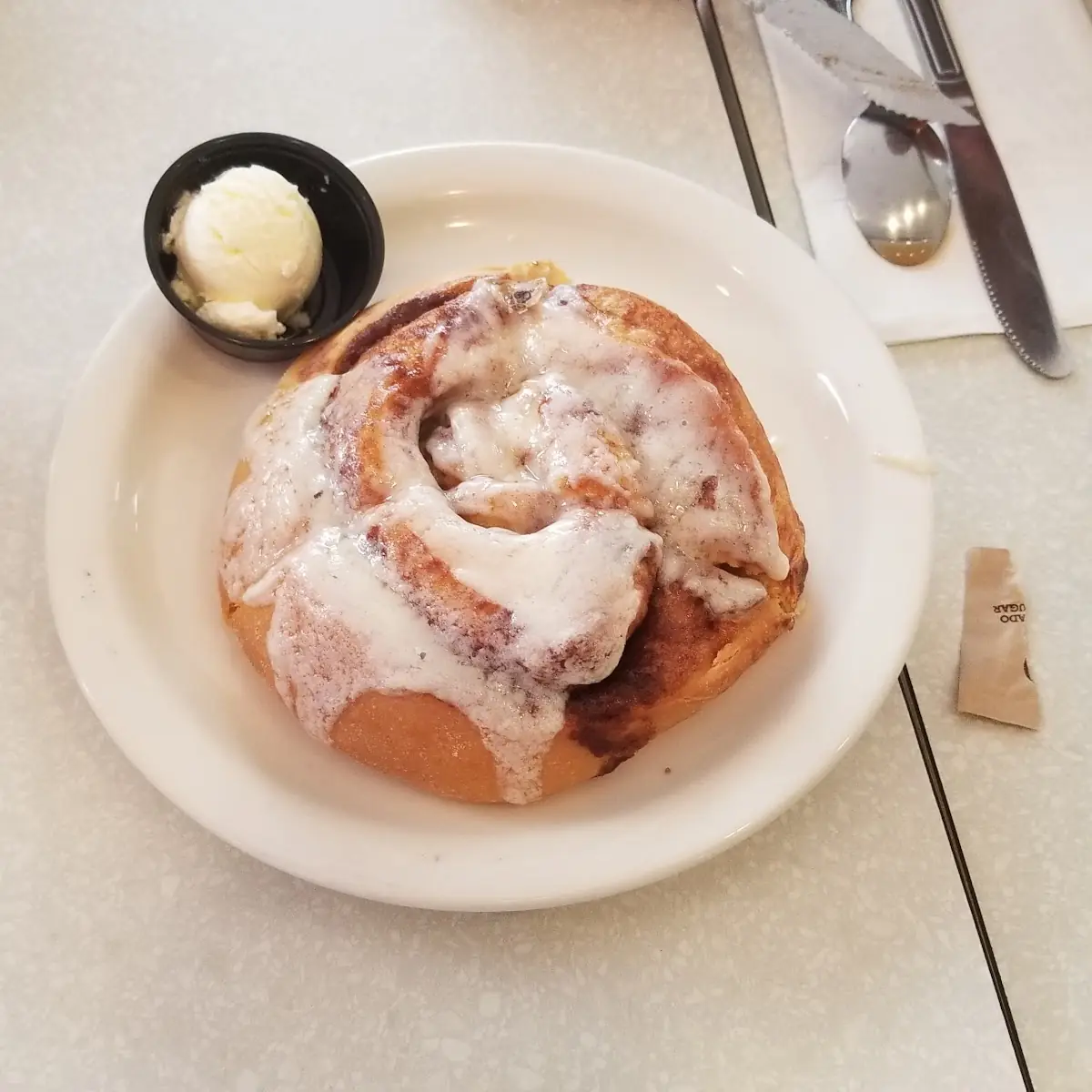 Cinnamon Roll with Awesome Sauce