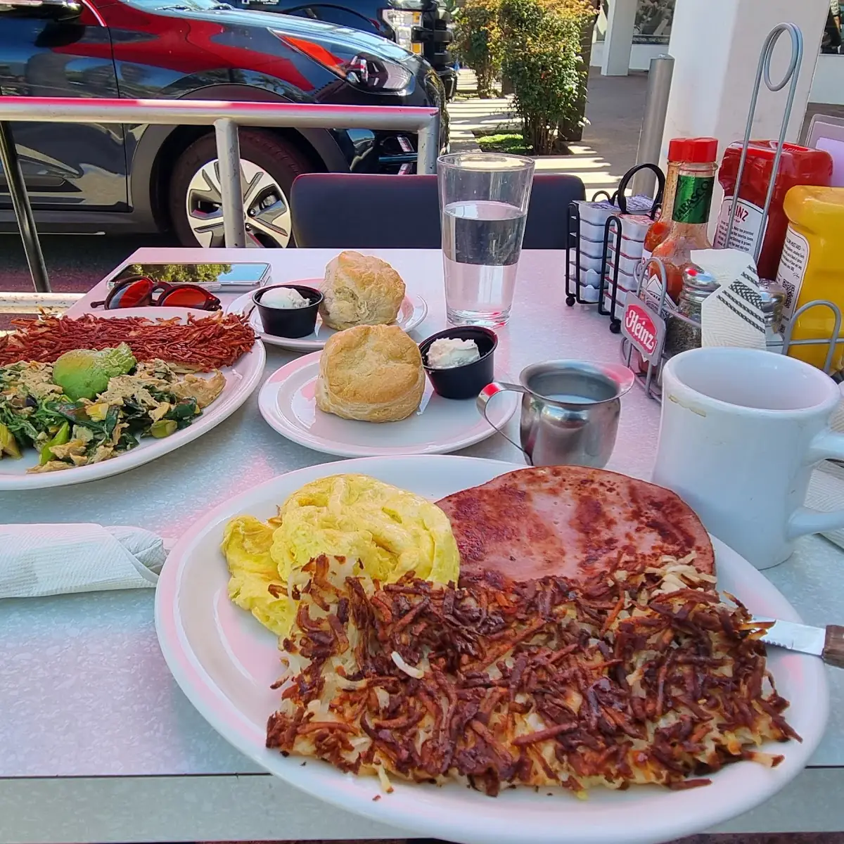 Ham Steak and Eggs