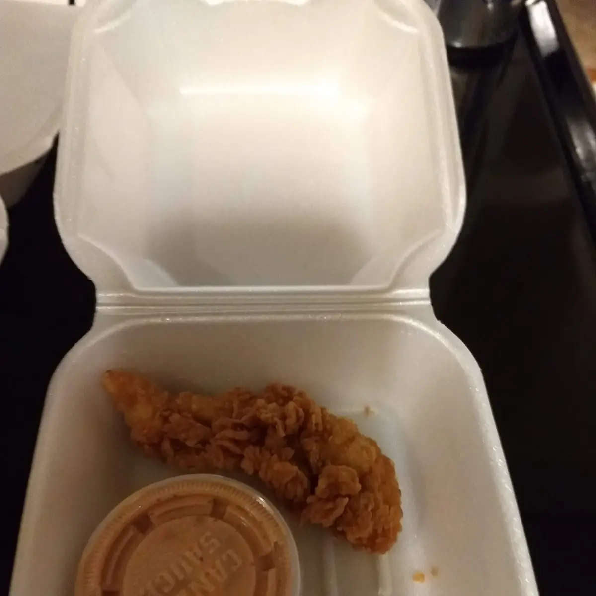 Chicken Strip and Cane Sauce