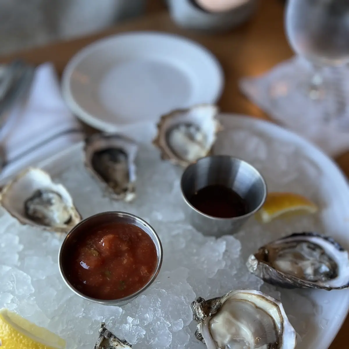Local Raw Oysters on the Half Shell